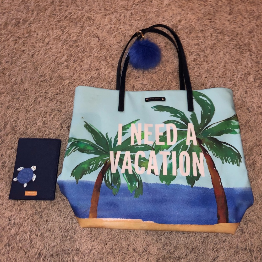 Kate spade travel bag, and passport holder